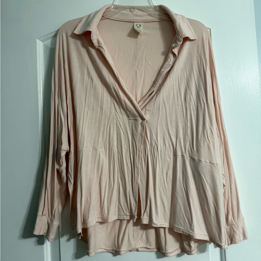 We the Free pink long sleeve top sz XS